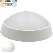 Φωτιστικό Πλαφονιέρα Φ22 LED 20W 230V 2000lm CCT Polycarbonate Λευκό IP65 21-2001508